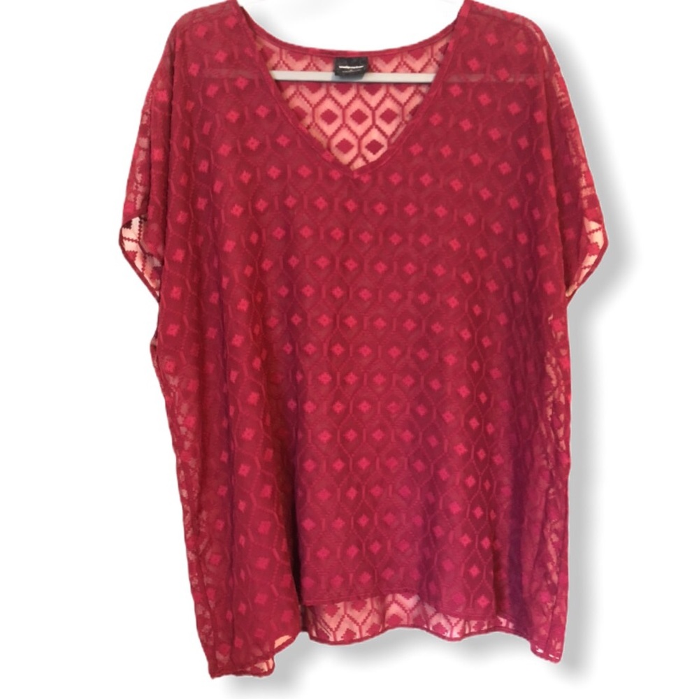 Sheer textured top